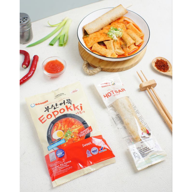 

(Halal, Enak) DASONI - BUNDLE Eopokki dengan Bumbu + Hotbar (Original)