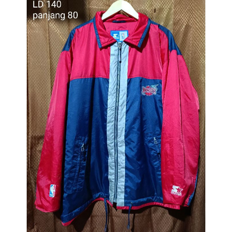 houston nba rockets vintage houston rockets vtg starter jacket rockets jaket rockets starter vintage