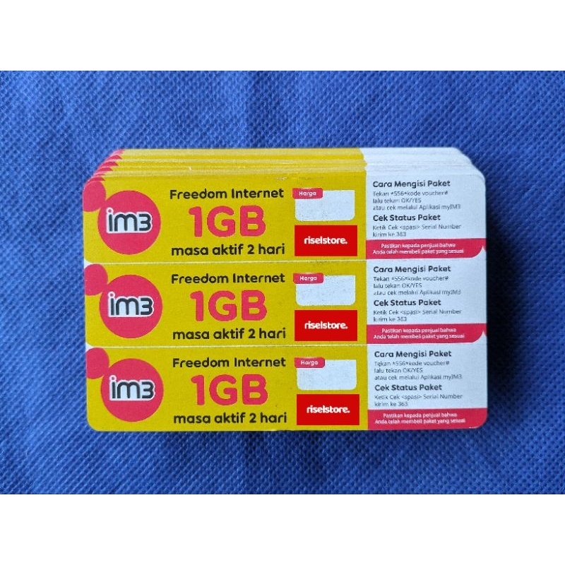 VOUCHER INDOSAT 1GB 2HARI