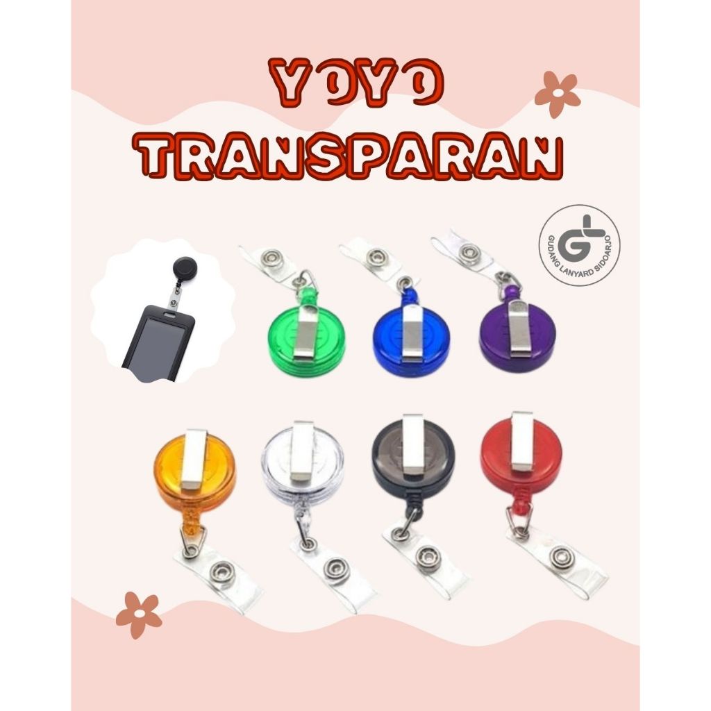 

Yoyo Tali Id Card Gantungan ID CARD Hang Tag Name Tag Transparan