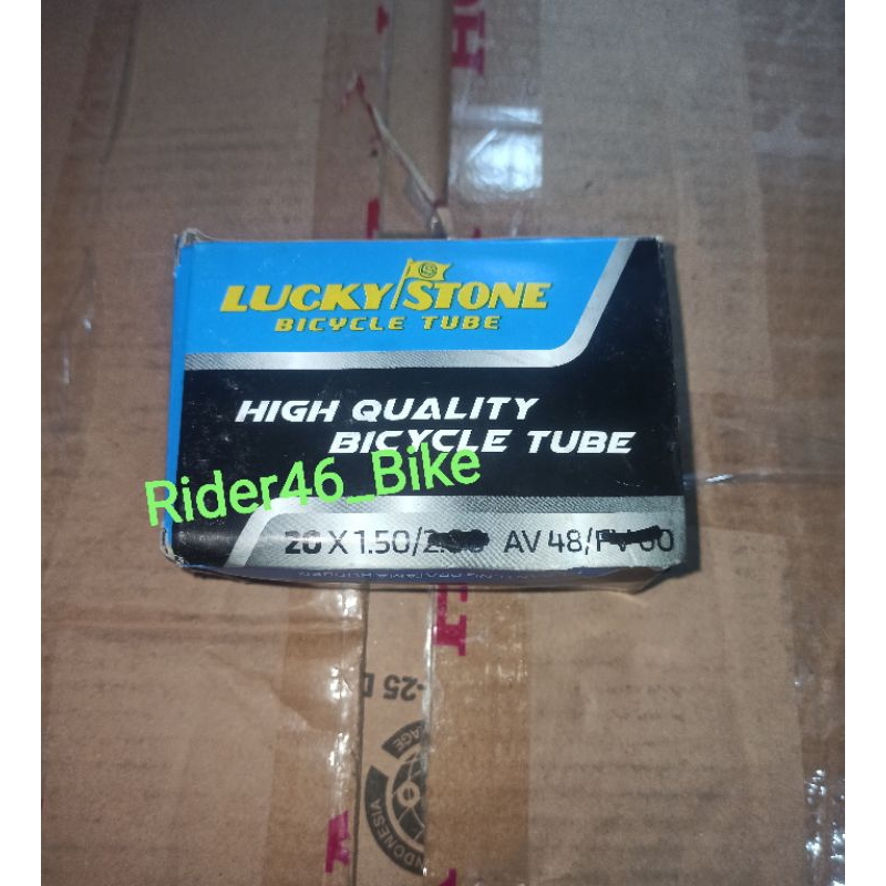 Ban Dalam Sepeda Lipat Ukuran 20 × 1.25/1.50 Pentil Motor Cop Panjang A/V 48mm