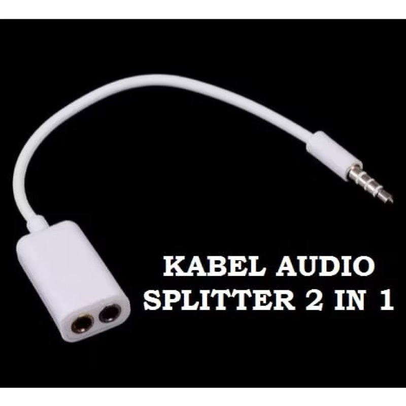 Spilitter Kabel Jack Audio 2 in 1