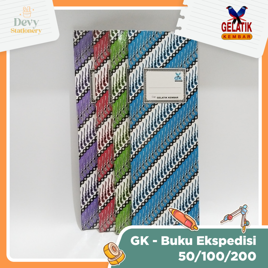 

Gelatik Kembar Buku Ekspedisi Buku Catatan isi 50, 100, 200 lembar