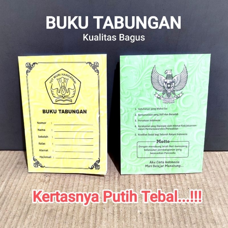 

20 Pcs Buku Tabungan Harian KUALITAS BAGUS