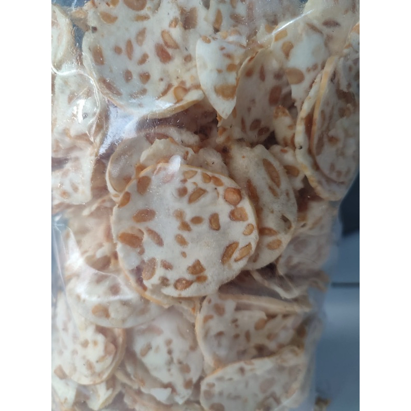 

keripik tempe sagu bulat 500 gr gurih dan renyah