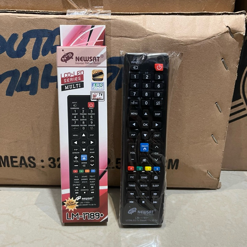 REMOT TELEVISI NEWSAT REMOTE TV TIVI TIPI LED LCD UNIVERSAL LM-1789+ MULTI SMART REMOT TELEVISI LG S