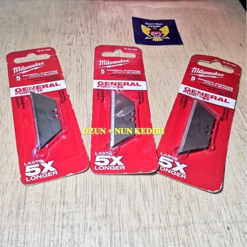 

Pisau Milwaukee Serbaguna General Purpose Utility Blades 5 pc