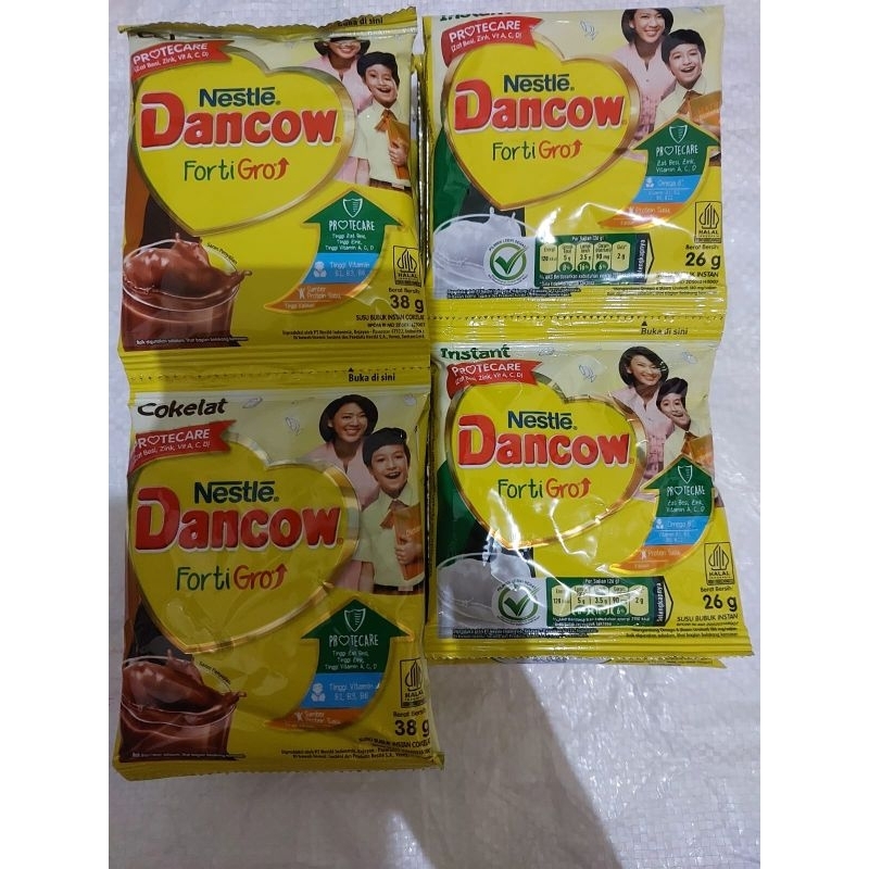 

susu dancow cokelat, putih