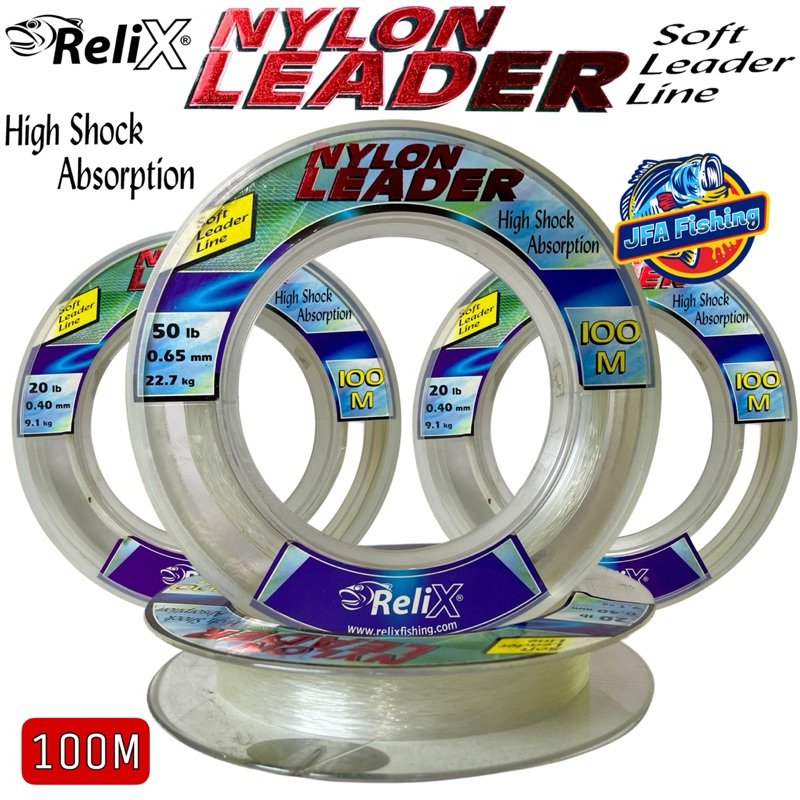 Senar Pancing Leader Relix NYLON LEADER 100Meter