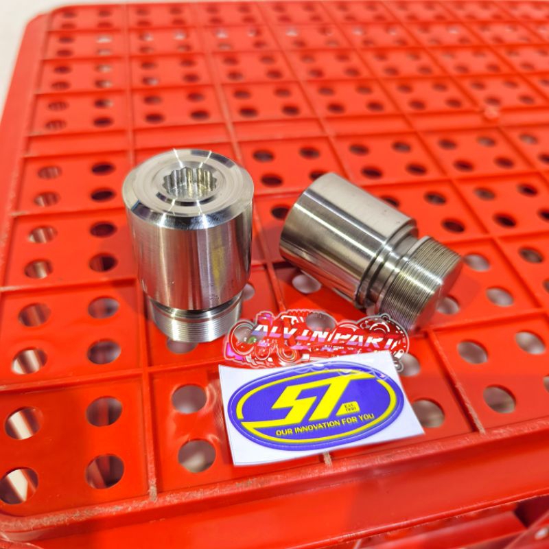 peninggi skok ninja rr original stainless 3cm peninggi skok ninja rr stenlis