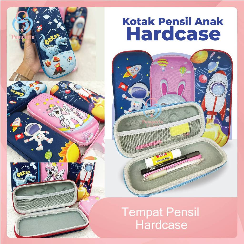 

Kotak Pensil Anak - Kotak Pensil Magnet + Kalkulator (Tempat Pensil / Pencil Case) Kotak Pensil 2 Sisi / Kotak Pensil Anak Hardcase Karakter + Resleting
