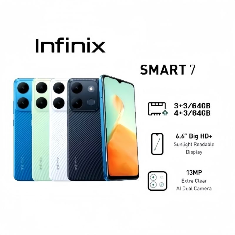 HP SECOND INFINIX SMART 7 RAM 4+3/64GB