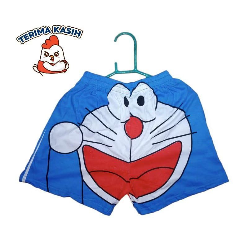 Boxer Karakter Doraemon Boxer Motif Gambar Kartun Celana Pantai Boxer Renang Celana Selancar Celana 