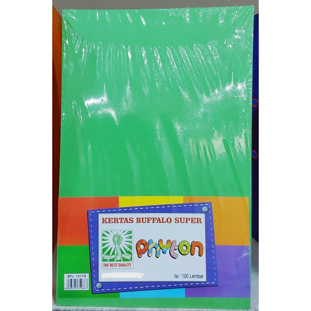 

(PAK) KERTAS BUFALLO POLOS PHYTON HIJAU TUA 61X86 / KERTAS BUFALLO