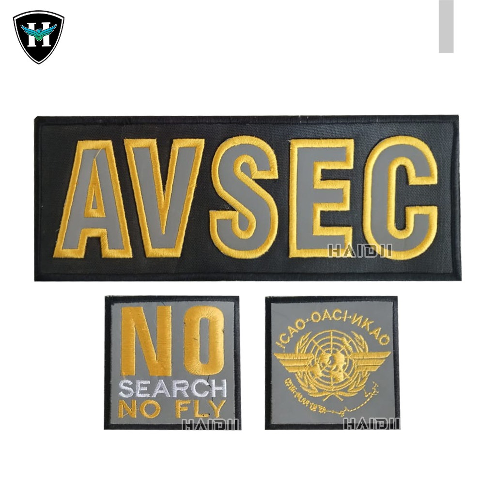 Logo Bordir Avsec  / Patch Bordir