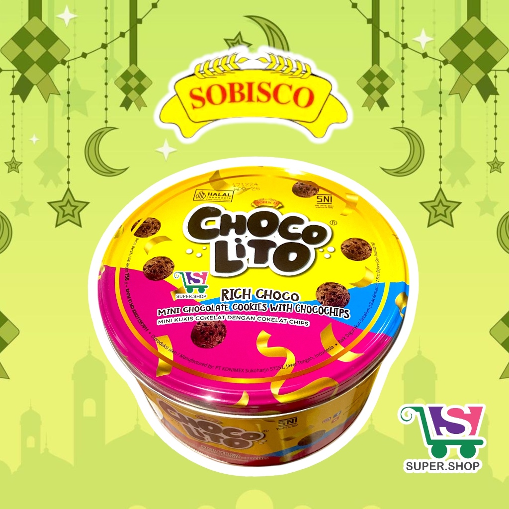 

CHOCOLITO Chocochips Cookies 150 Gram Kue Kaleng Lebaran