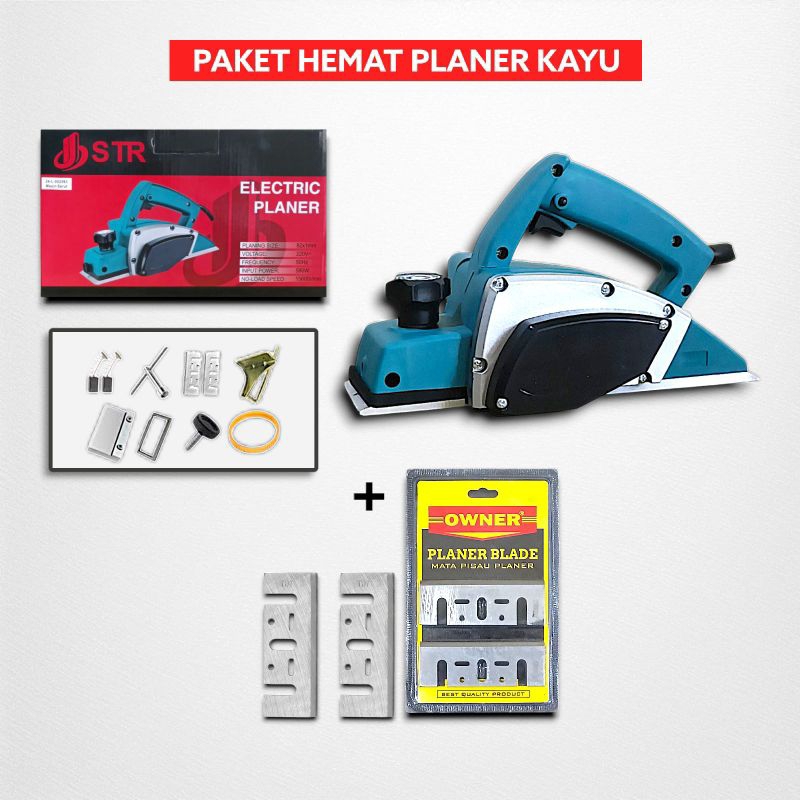 NEW STR JIEBANG Mesin Planner F-8784 580 WATT Mesin Serut Kayu Ketam Sugu Pasah STR JIEBANG F8784 PR