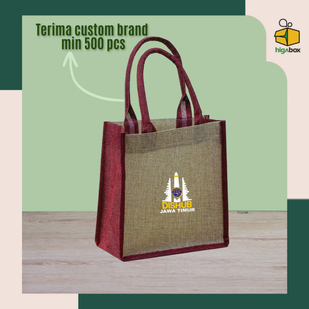 TERIMA JASA CUSTOM TAS GONI / Tas Karung Goni / Jute Bag / ote Bag Tas Karung Goni/Tas Goni/Artistic