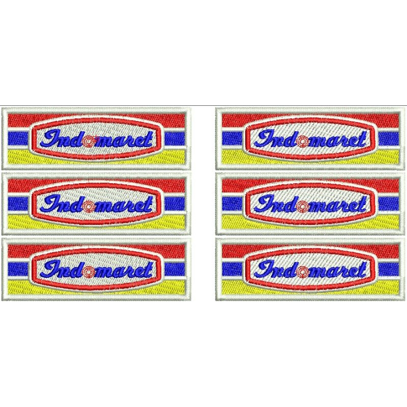 BORDIR NAMA/LOGO INDOMARET/ALFAMART/brand custom