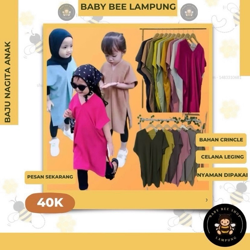 Nagita Anak Long Square Plus Celana Legging