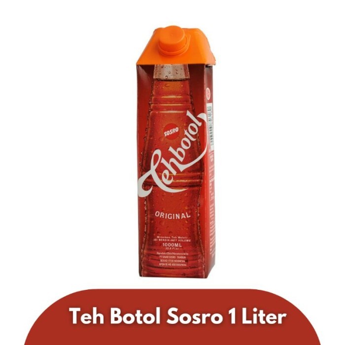 

SOSRO TEH BOTOL 1L (1CRTN) isi 12pcs