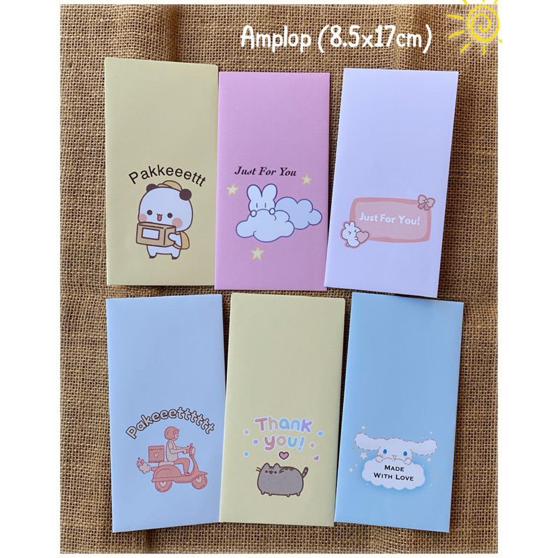 

1(satu) biji amplop lucu / amplop paket packing / amplop thank you / amplop special just for you