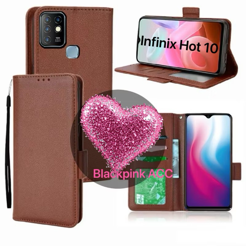 Flip Case Dompet For Infinix Hot 10 Good Quality