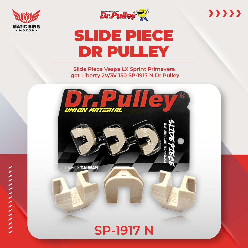 Slide slider piece Vespa LX Sprint Primavera Iget Liberty 2v 3v 150cc Dr Pulley SP1917-N