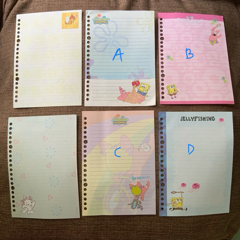 

grup8 - Isi binder disney dan spongebob