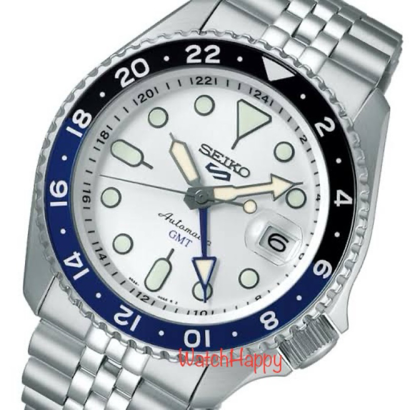 JAM TANGAN SEIKO 5 SPORTS SSK033K1 / SSK033 / SSK033K SKX SERIES AUTOMATIC MOVEMENT GMT SILVER DIAL 