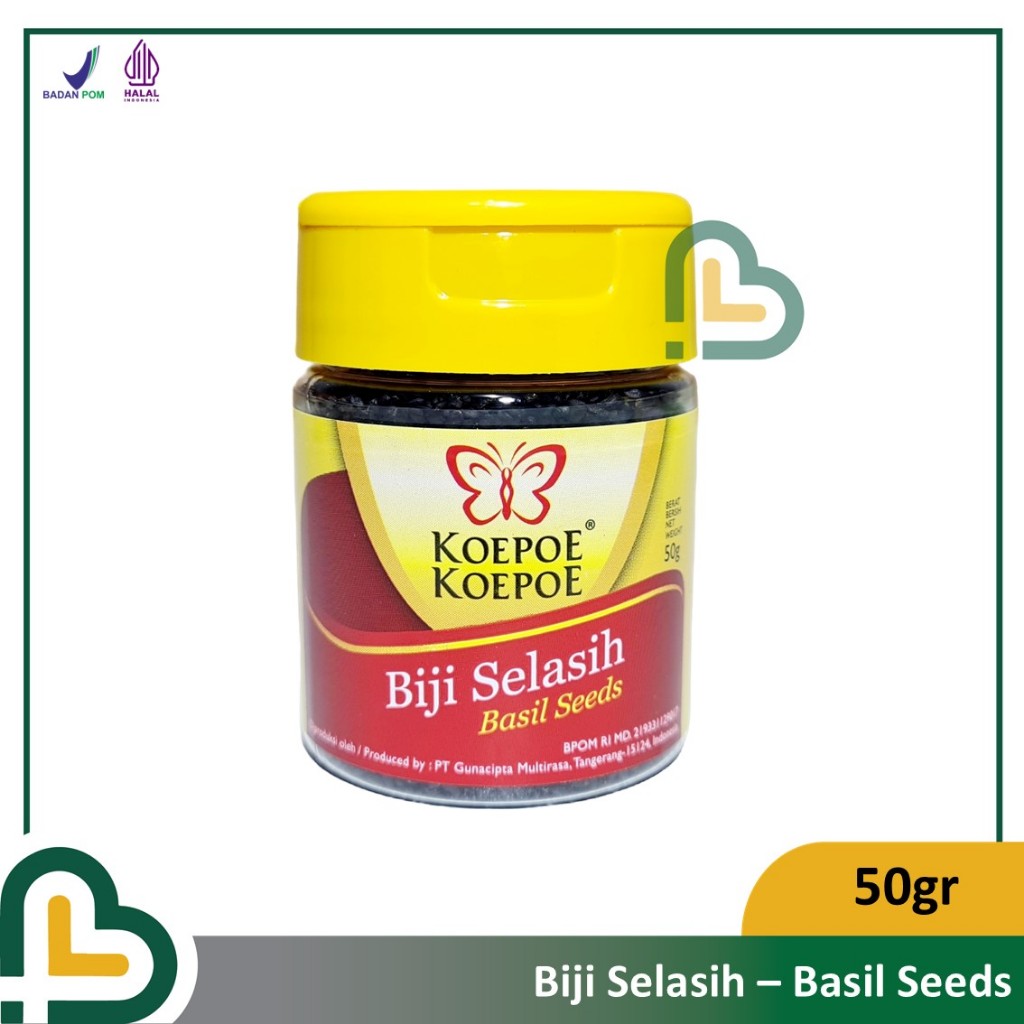 

Koepoe Koepoe Biji Selasih Koepoe Basil Seeds minuman es 50gr