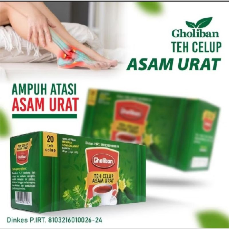 

teh asam urat gholiban 20celup