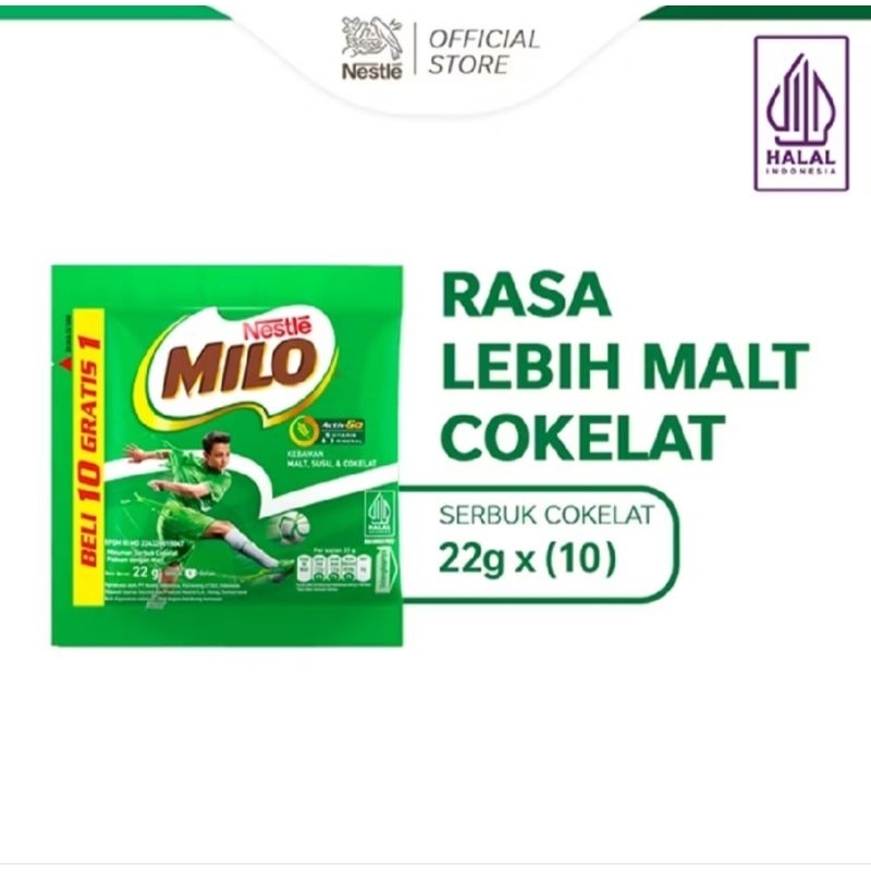 

SUSU MILO 1 RENTENG ISI 10 SACHET