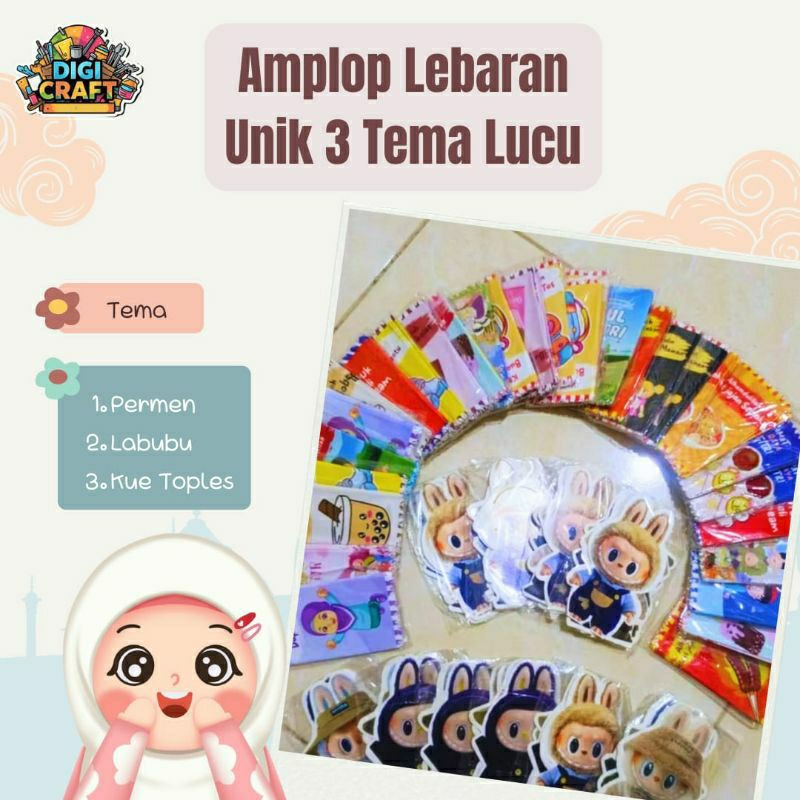 

[MURAH] Amplop Lebaran Unik 3 Tema Lucu sudah ada LEM