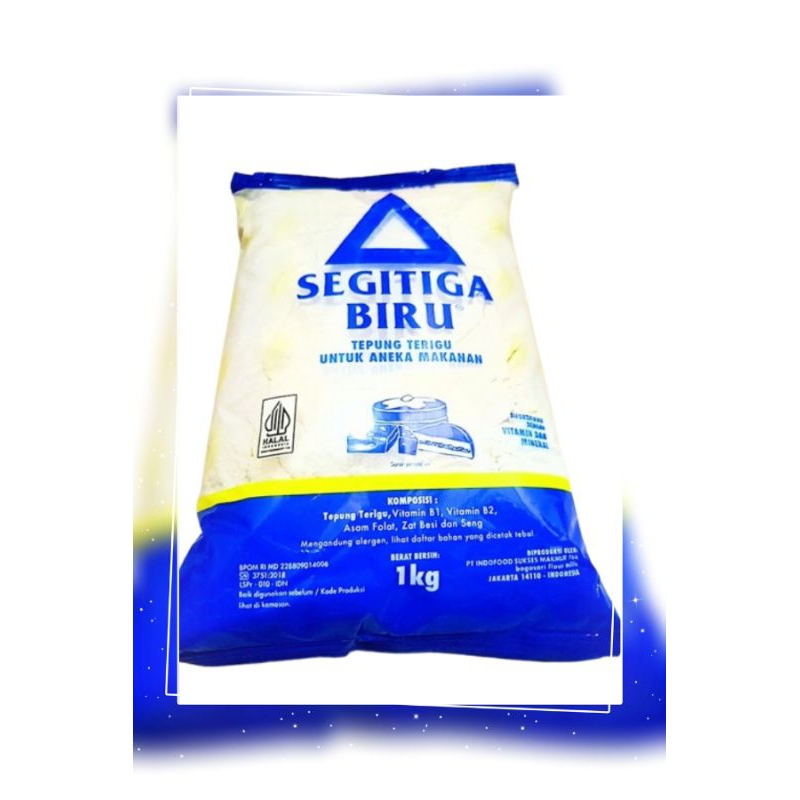 

Tepung terigu Segitiga Biru 1KG (eceran)