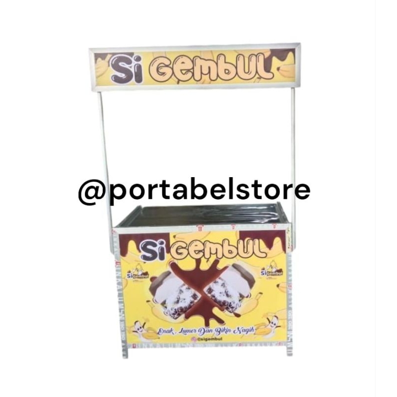 Booth portabel meja jualan lipat