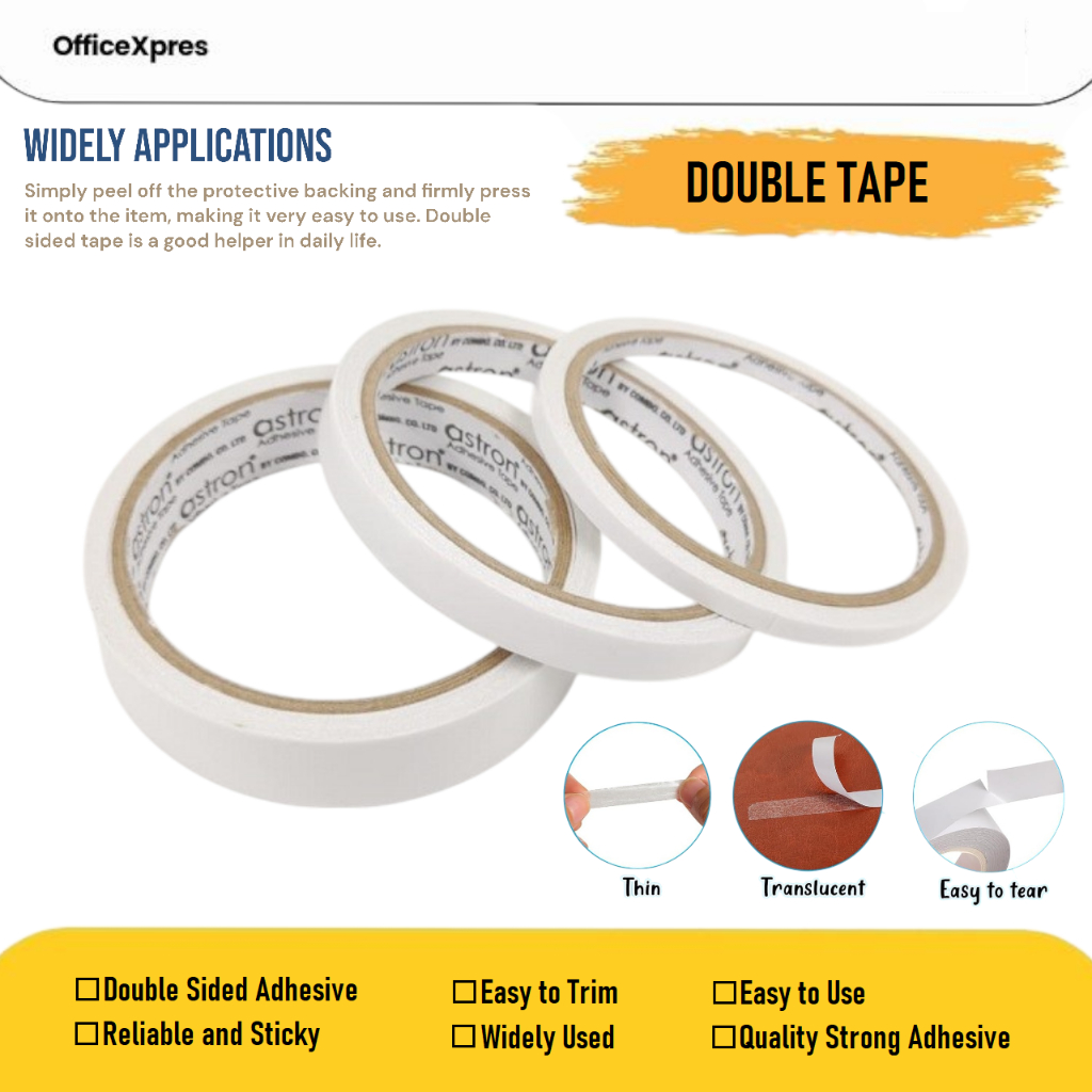 

Double Tape 1/2 Inch / Double Tip 1/2" Astron