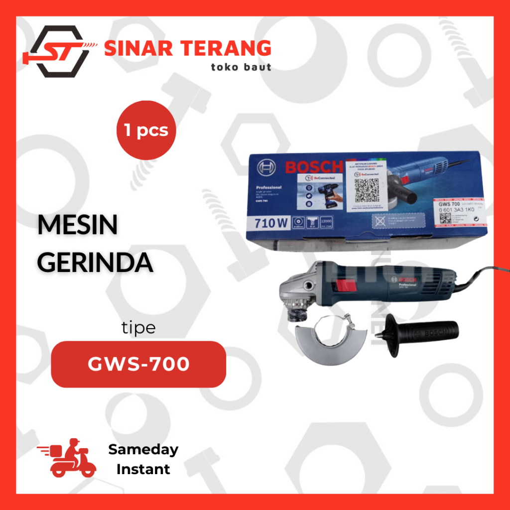 Mesin Gerinda Tangan 4 inch BOSCH GWS 700  - Gerinda BOSCH 4 inch GWS700