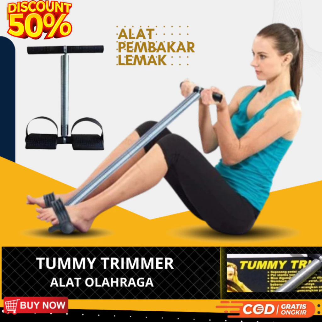 TUMMY TRIMMER JOGGING ALAT BANTU SIT UP Jogging Magnetic Trimmer