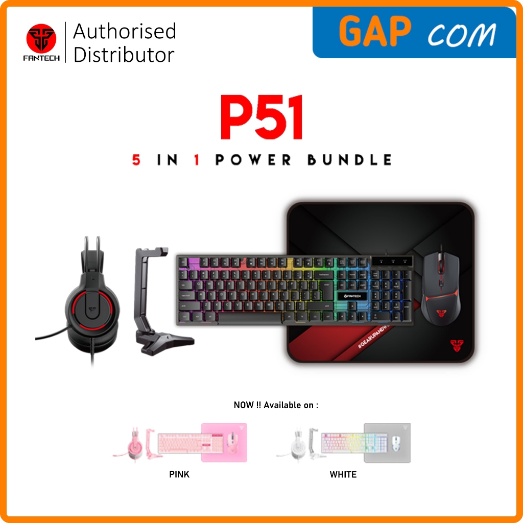 Keyboard Mouse Gaming Combo Fantech P51 5in1 Gaming Gear Set Bundle