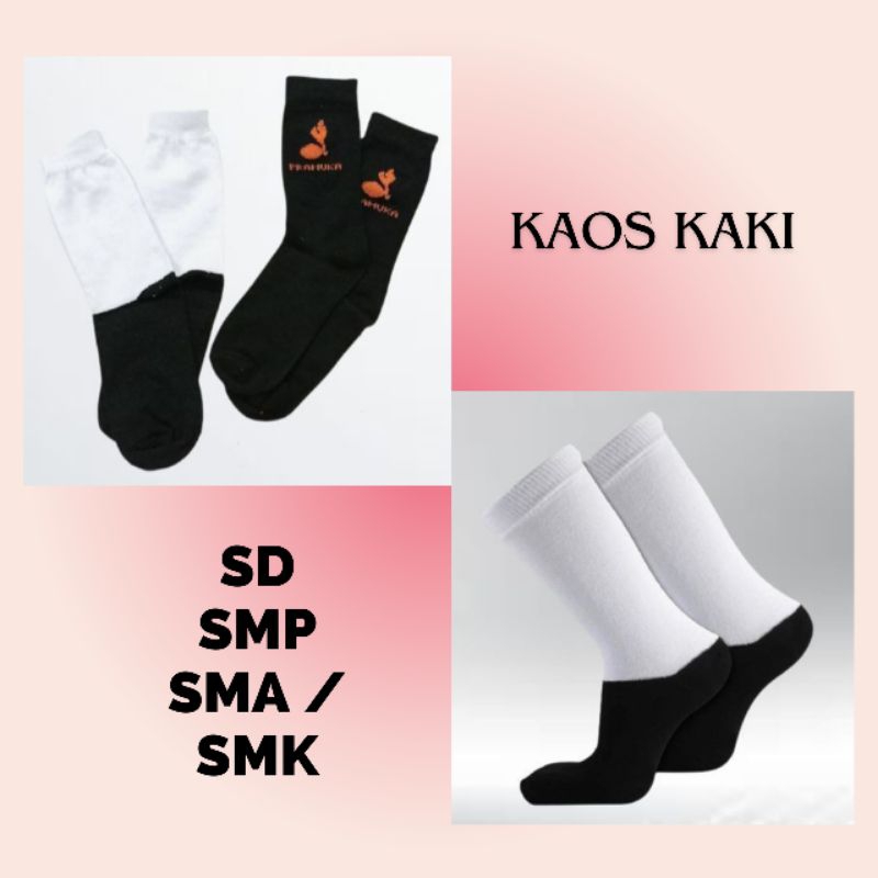 

Kaos Kaki Sekolah - Hitam Putih & Pramuka