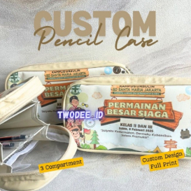 

TWODEE - Hampers Paket Y Custom Pencil Case - Gift Souvenir Custom