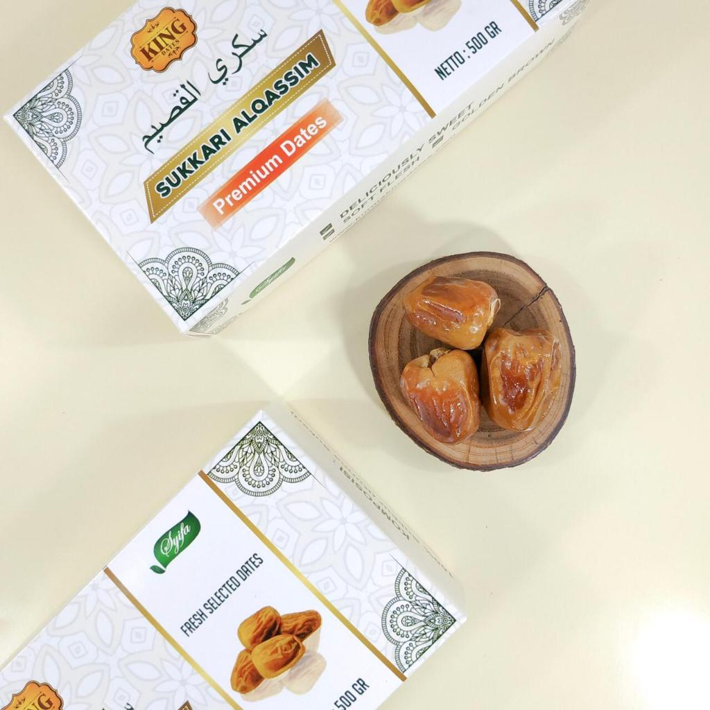 

Kurma Sukkari 500 gram Al Qassim King Dates Kurma Premium