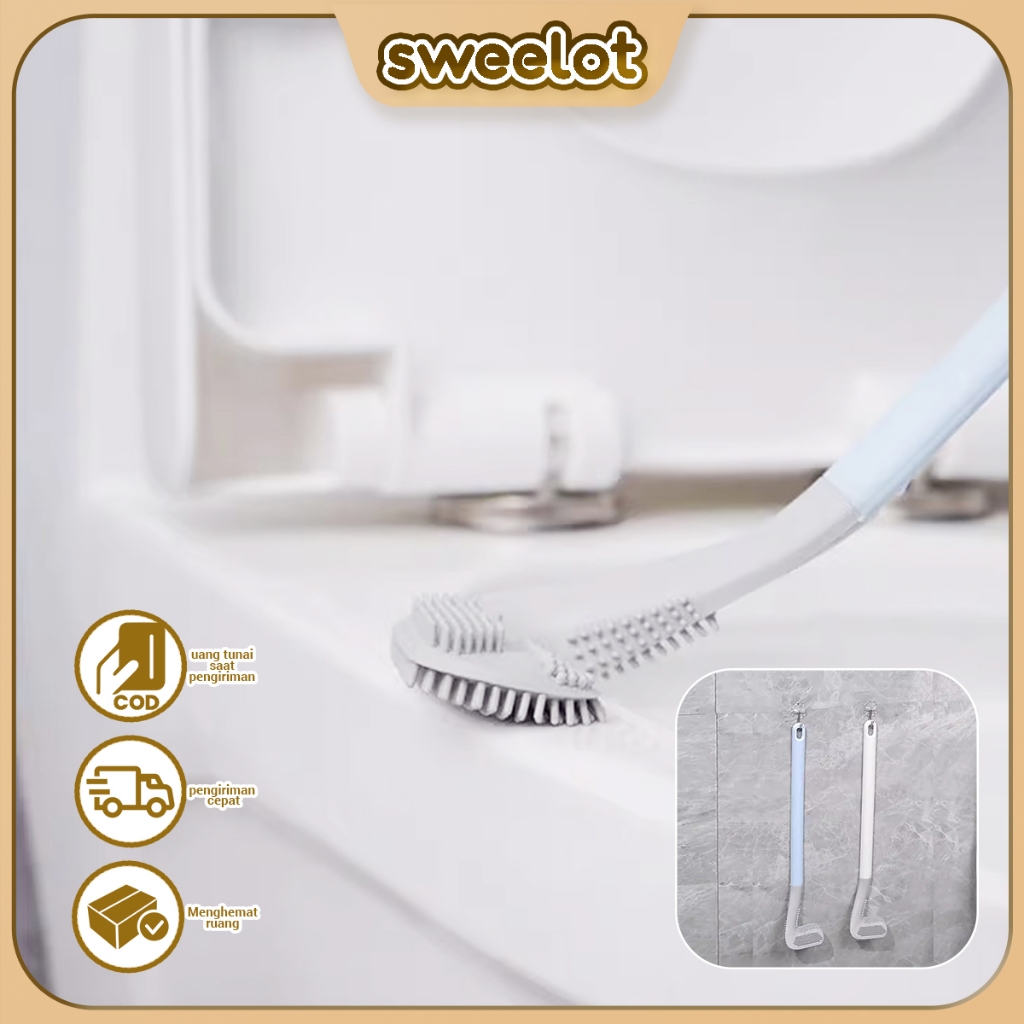 Sweelot Sikat toilet sikat pembersih toilet golf sudut mati