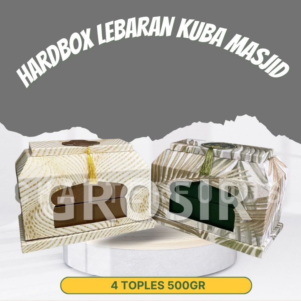 

Hardbox Lebaran Kuba Masjid Toples 500GR