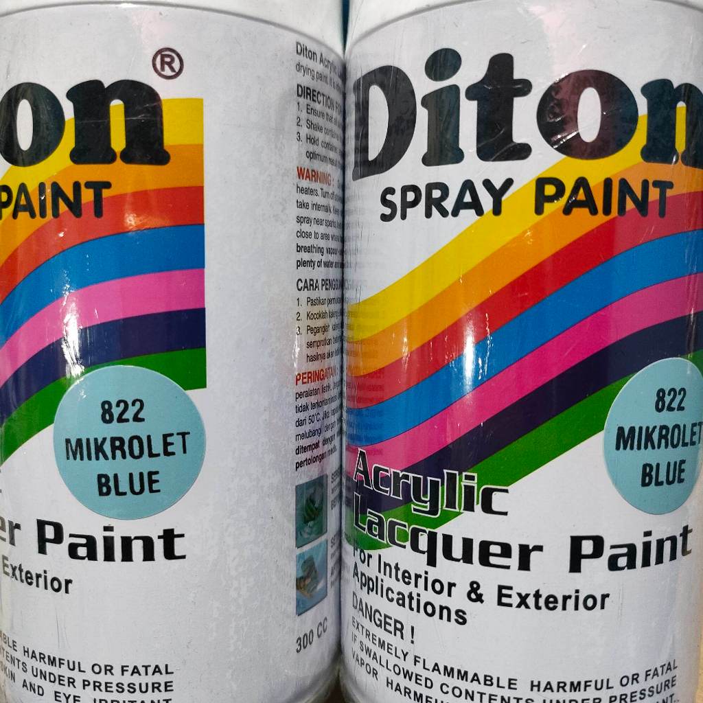 Pilox Diton Mikrolet Blue 822 300ml Warna angkot bemo Biru Telur Asin Cerah Kilap Mengkilap Glossy S