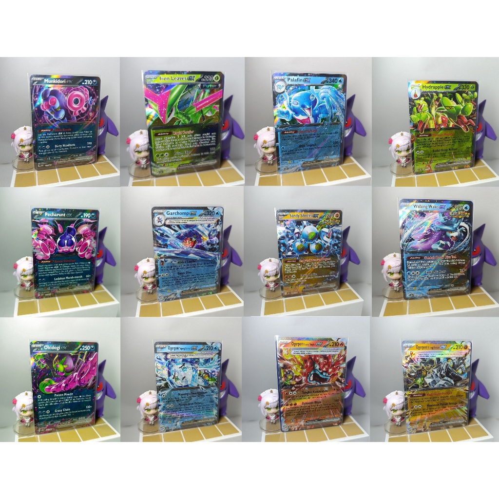 ORI Kartu Pokemon EX Terastal Bahasa Indonesia Poke sv8a Pecharunt Munkidori Okidogi Ogerpon Topeng 