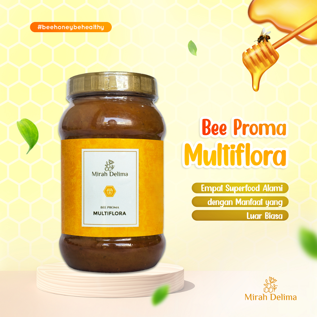 

BEEPROMA MULTIFLORA - Perpaduan Bee Pollen Propolis Royal Jelly dan Madu