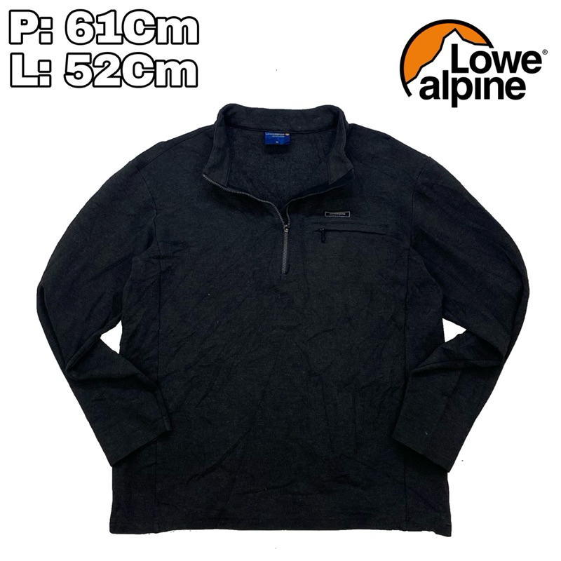 B71 Halfzip Lowe Alpine Sport Long Sleeve Original  Baju Olahraga Lengan Panjang Outdoor Hiking Gunu