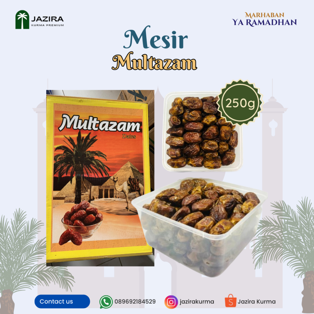 

Kurma Mesir Multazam 250 Gram